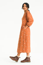 Load image into Gallery viewer, Laura Embroidery Dress | Brick