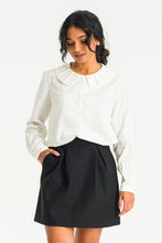 Load image into Gallery viewer, Giselle Collar Blouse | White