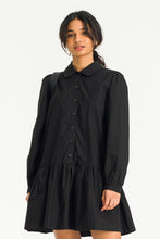 Load image into Gallery viewer, Mini Shirt Dress | Black