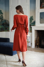 Load image into Gallery viewer, Rouge Silk Dress | Terracotta