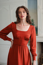 Load image into Gallery viewer, Rouge Silk Dress | Terracotta