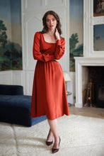Load image into Gallery viewer, Rouge Silk Dress | Terracotta