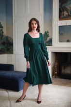 Load image into Gallery viewer, Rouge Silk Dress | Deep green