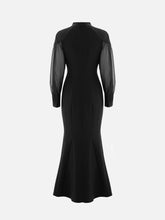 Load image into Gallery viewer, Maxi dress with sheer sleeves