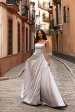 Load image into Gallery viewer, Ice grey silk gown
