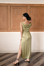 Load image into Gallery viewer, Multiway silk dress | Kiwi Green