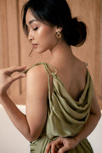 Load image into Gallery viewer, Multiway silk dress | Kiwi Green
