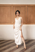 Load image into Gallery viewer, Multiway silk dress | Pearl White