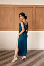 Load image into Gallery viewer, Multiway silk dress | Teal Blue