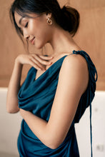 Load image into Gallery viewer, Multiway silk dress | Teal Blue