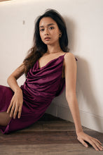 Load image into Gallery viewer, Multiway silk dress | Wine