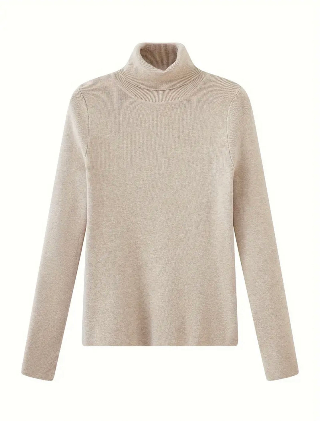 Turtleneck pullover | Beige
