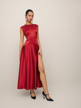 Load image into Gallery viewer, Angeline Silk Dress | Red
