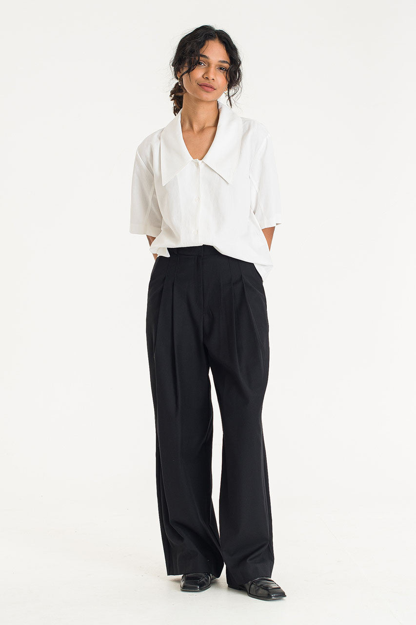White collared shirt