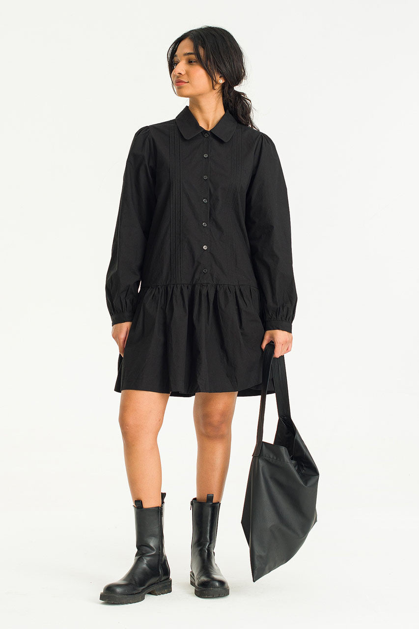 Mini Shirt Dress | Black