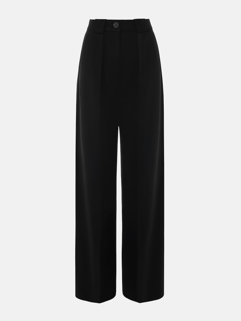 Full length pleated trousers