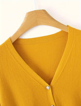 Load image into Gallery viewer, Soft knitted cardigan | Yellow
