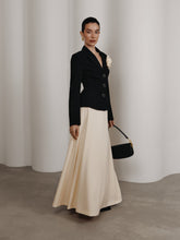 Load image into Gallery viewer, Flared silk skirt | Cream
