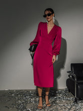 Load image into Gallery viewer, Barbie gathered puff sleeves dress
