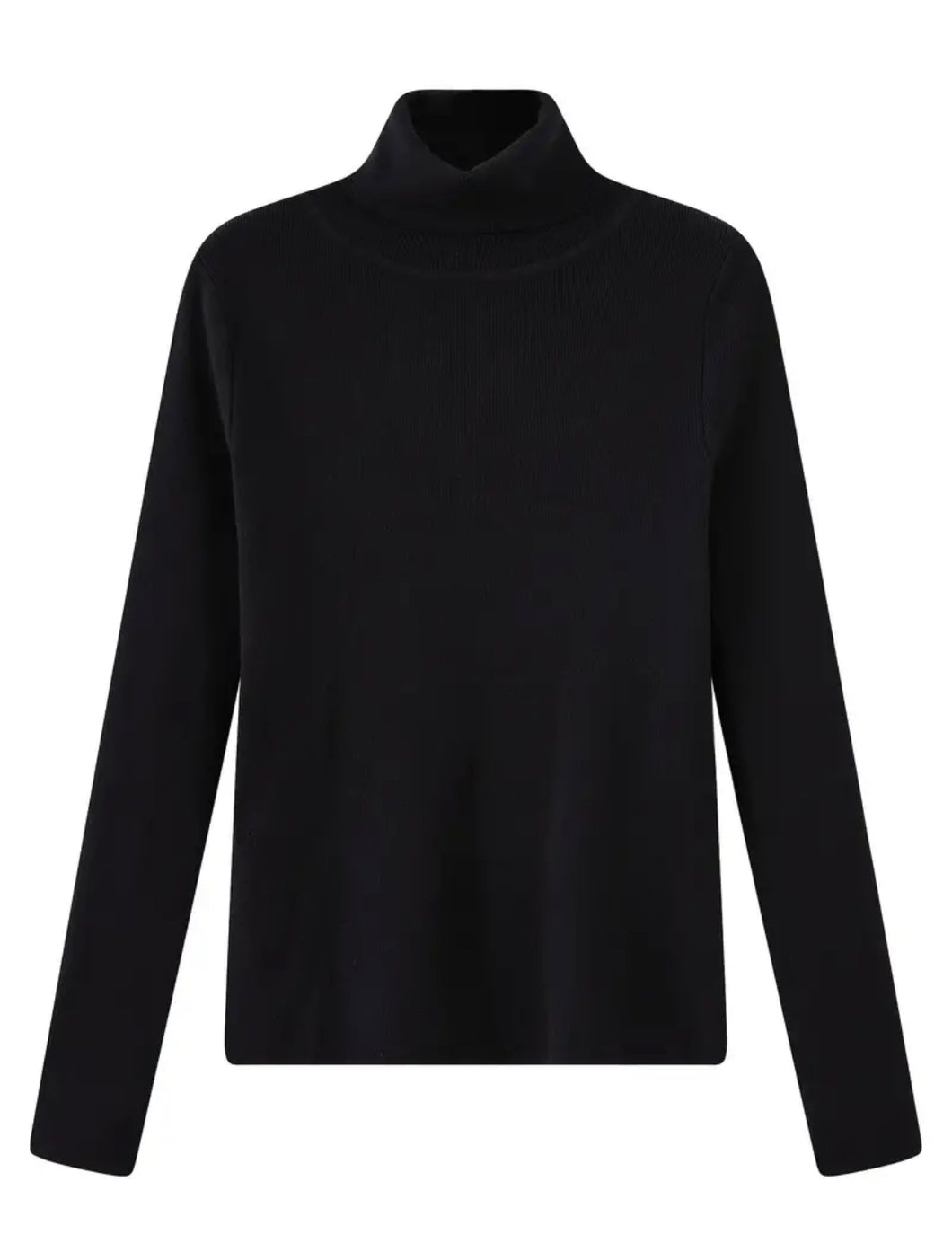 Turtleneck pullover | Black