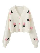 Load image into Gallery viewer, Vintage inspired floral cardigan
