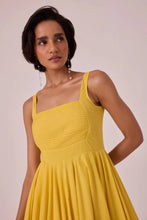 Load image into Gallery viewer, Mustard cotton dress
