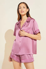 Load image into Gallery viewer, Italian rose short silk pjs
