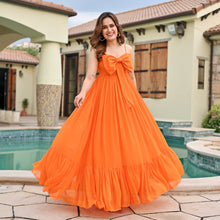 Load image into Gallery viewer, Zinnia Bow Long Dress
