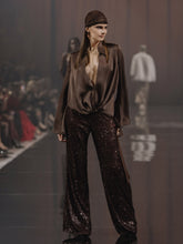 Load image into Gallery viewer, Loose sleeves blouse | Chocolate
