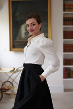 Load image into Gallery viewer, Vivienne Silk Blouse | White
