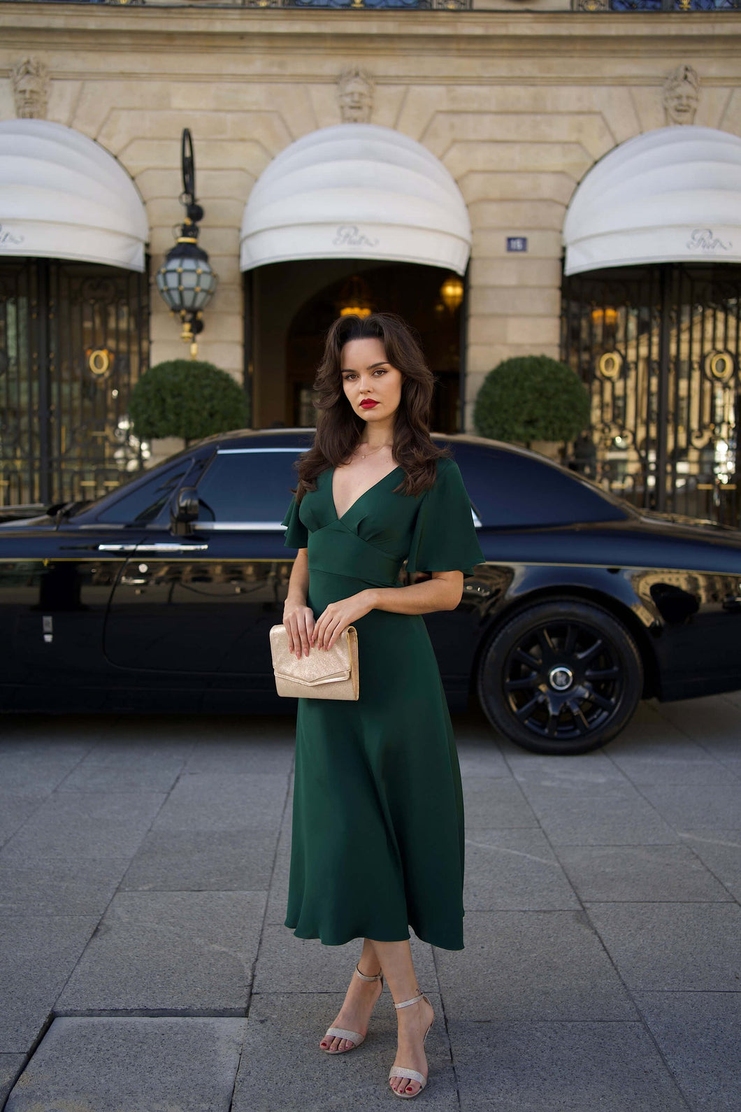 Coralie Evening Dress | Emerald