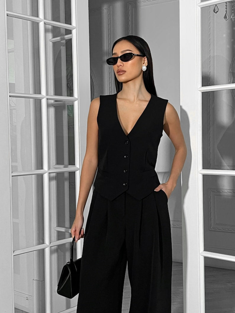 2-piece vest suit women