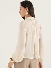 Load image into Gallery viewer, Beige V neck top

