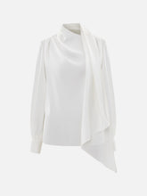 Load image into Gallery viewer, Blouse with decorative scarf | White
