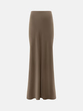 Load image into Gallery viewer, Flared floor length skirt | Coffee
