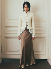 Load image into Gallery viewer, Flared floor length skirt | Coffee

