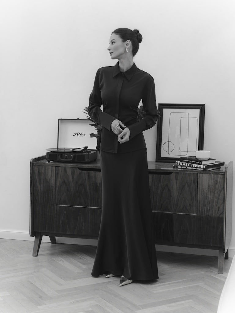 Full length skirt | Black