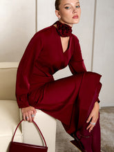 Load image into Gallery viewer, Flower midi dress | Maroon
