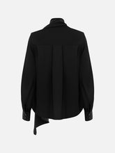 Load image into Gallery viewer, Blouse with decorative scarf | Black
