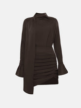 Load image into Gallery viewer, Flowing mini dress | Brown
