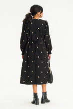 Load image into Gallery viewer, Daisy Embroidery Pintuck Dress
