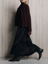 Load image into Gallery viewer, Flared floor length skirt | Black
