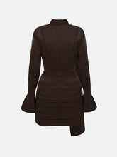 Load image into Gallery viewer, Flowing mini dress | Brown
