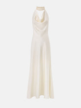 Load image into Gallery viewer, Pearl silk maxi dress | Cream
