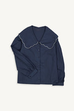 Load image into Gallery viewer, Embroidered collar blouse
