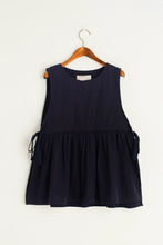 Load image into Gallery viewer, Navy cotton vest top
