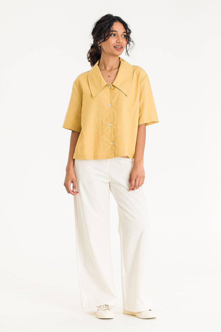 Mustard Collar Shirt