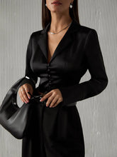 Load image into Gallery viewer, Collared cropped blouse
