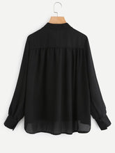 Load image into Gallery viewer, Tie Chiffon Blouse
