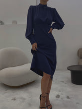 Load and play video in Gallery viewer, Silk dress with bow ties
